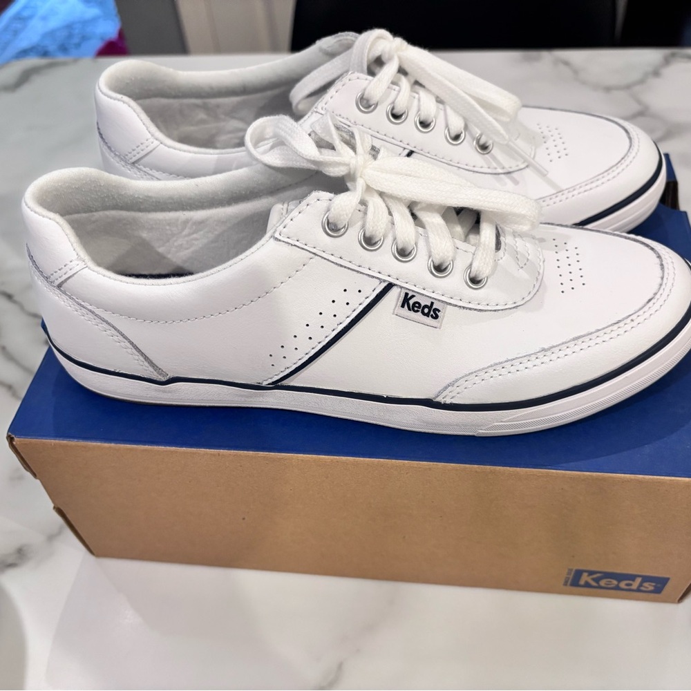Keds White Leather Sneakers